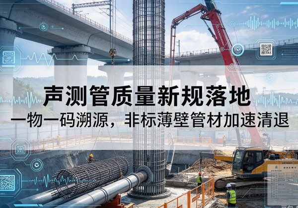 市北声测管质量新规落地，一物一码溯源，非标薄壁管材加速清退